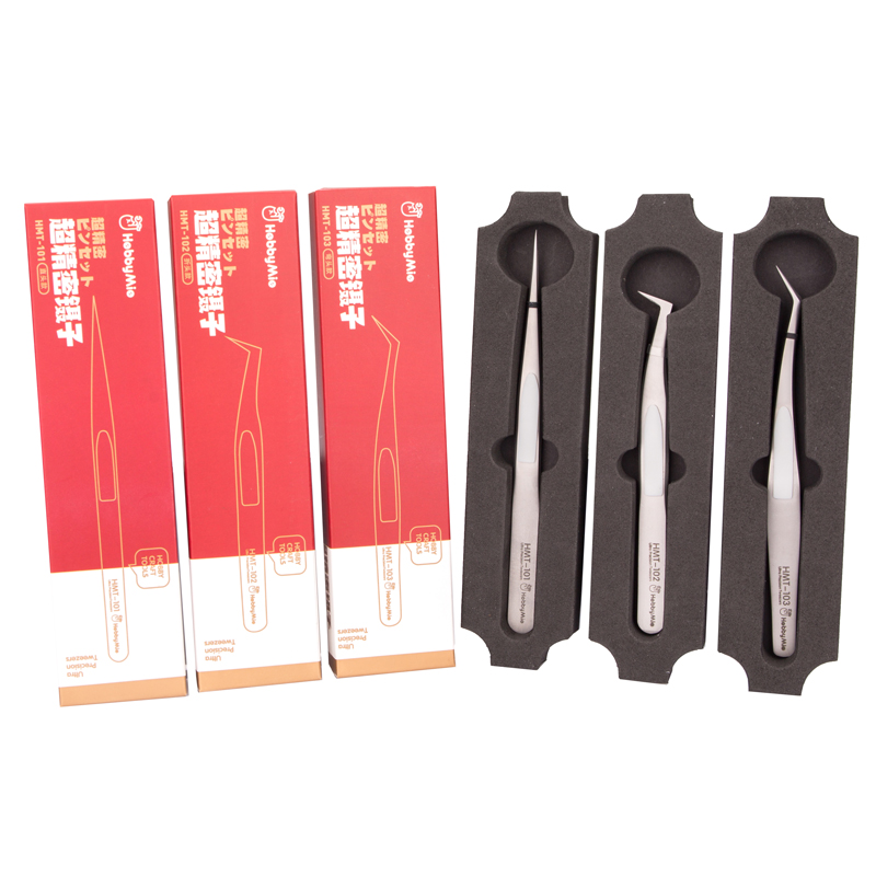 Model Kit Tweezers - HMT101 Schuine rechte antistatische stickerpincet Plastic