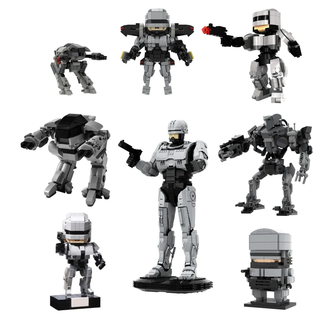 Model Kit Robocop - MOC Film MechWarrior RoboCopeds Serie Bouwstenen