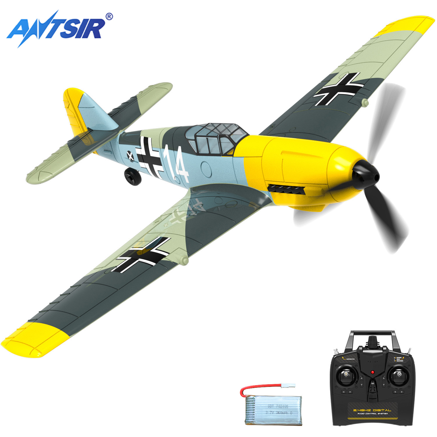 Model Kit Spitfire - BF109 RC Vliegtuig 2.4G 4CH 400mm