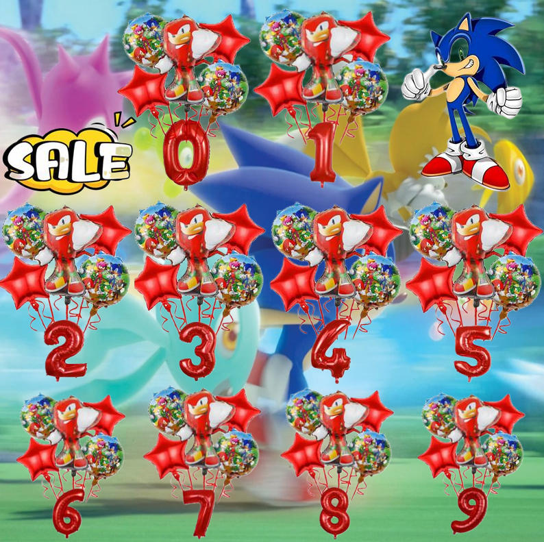 Model Kit Sonic - Cartoon Game Sonic Balloon Digitale Combo