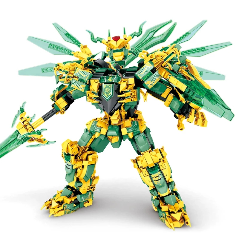 Model Kit Ninja - 1618-delige Warrior Mechanische Titans Mecha's Gevechtsrobot
