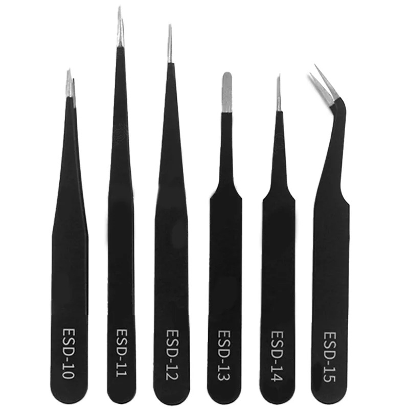 Model Kit Tweezers - Precisie ESD antistatische pincetset van roestvrij