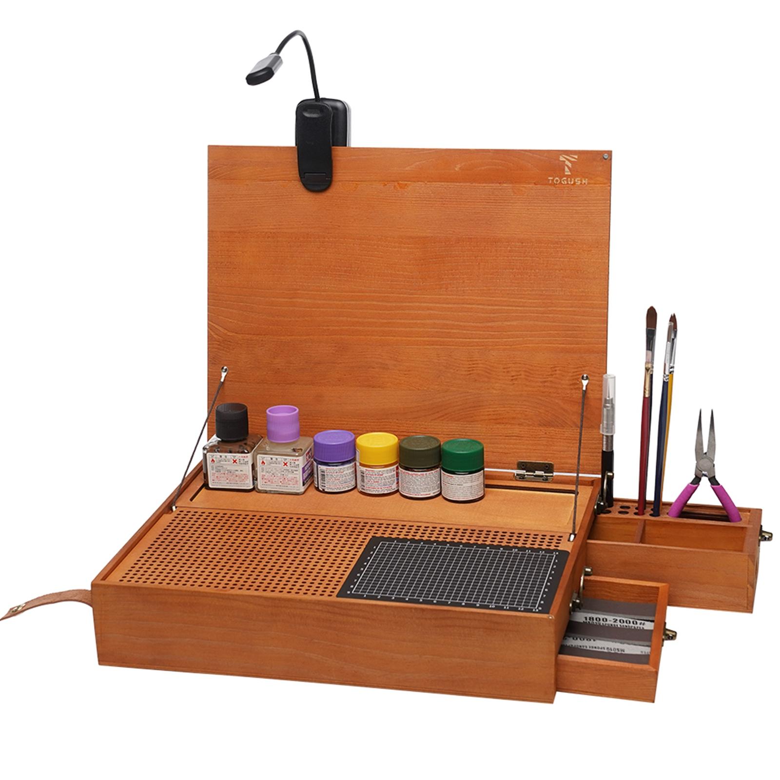 Model Kit Tweezers - Hobbywerktafel voor modelbouw, draagbare organizer met