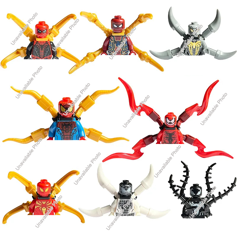 Model Kit Spiderman - Hot Toys 8-delige set Marvel superhelden,