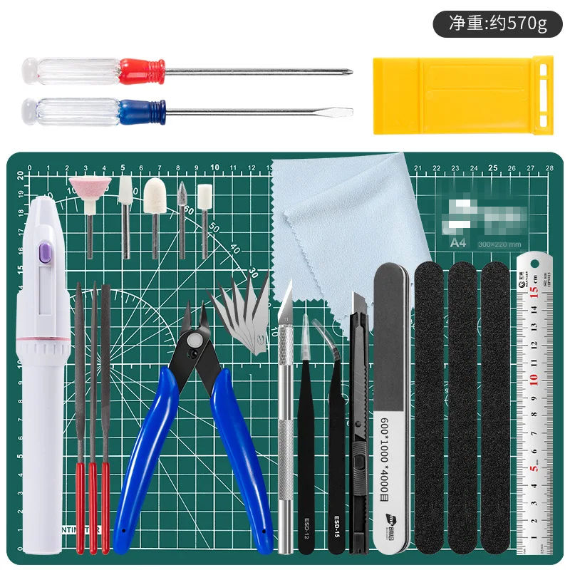 Model Kit Tweezers - forGunpla Modelbouwgereedschapsset Nipper Hobby Mes Snijmat