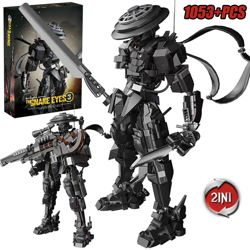 Model Kit Ninja - Creatieve 1053-delige Mech Ninja Warrior Model