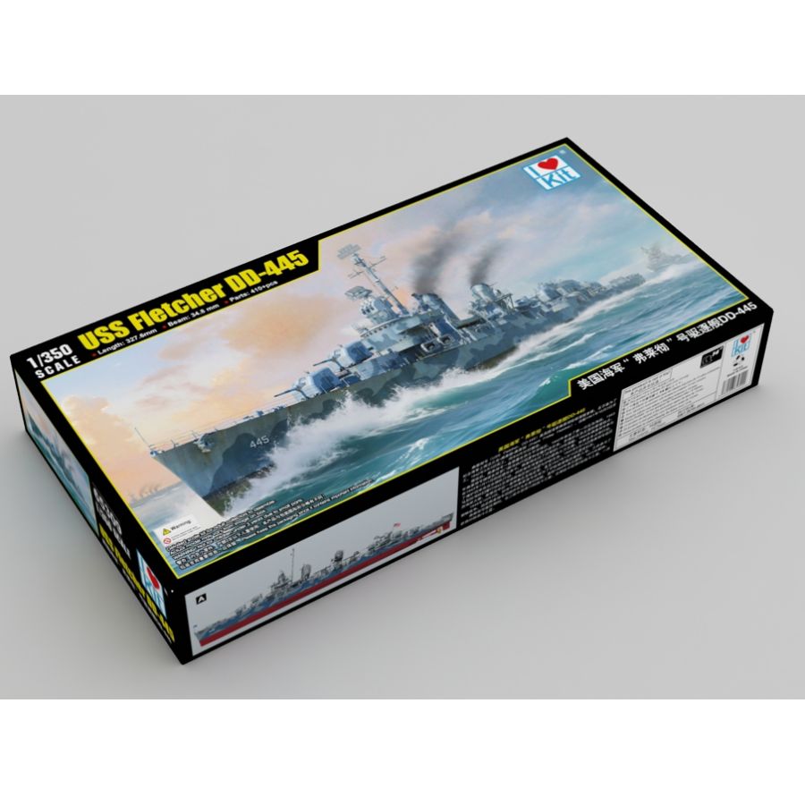 Fletcher DD-445 USS Destroyer  - Model Kit Destroyer recensie en prijs