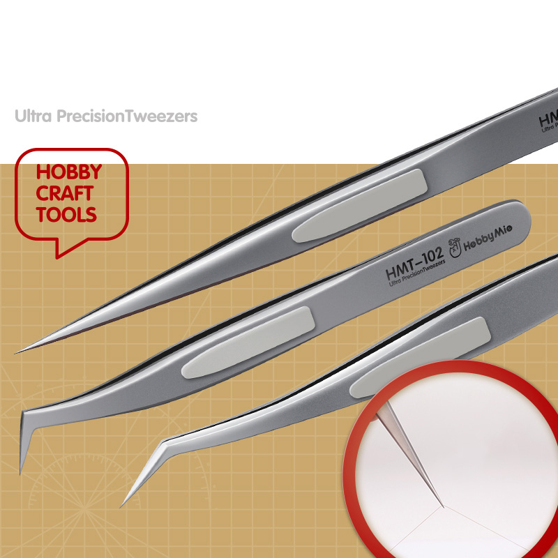 HMT101 Schuine rechte antistat - Model Kit Tweezers recensie en prijs