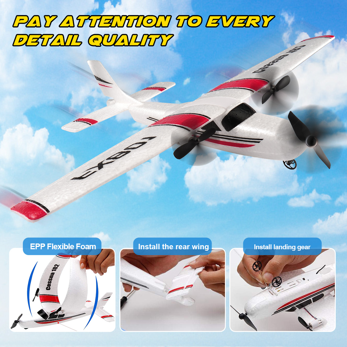 FX801 Rc Vliegtuig Epp Schuim  - Model Kit Spitfire recensie en prijs