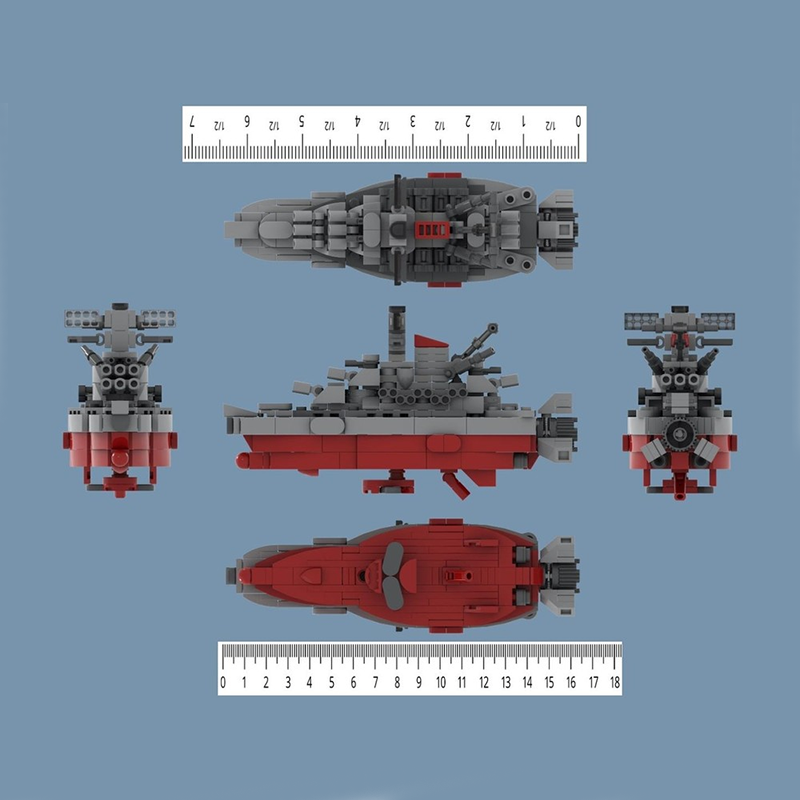 312-delige MOC Ruimteschip Yam - Model Kit Yamato Space recensie en prijs