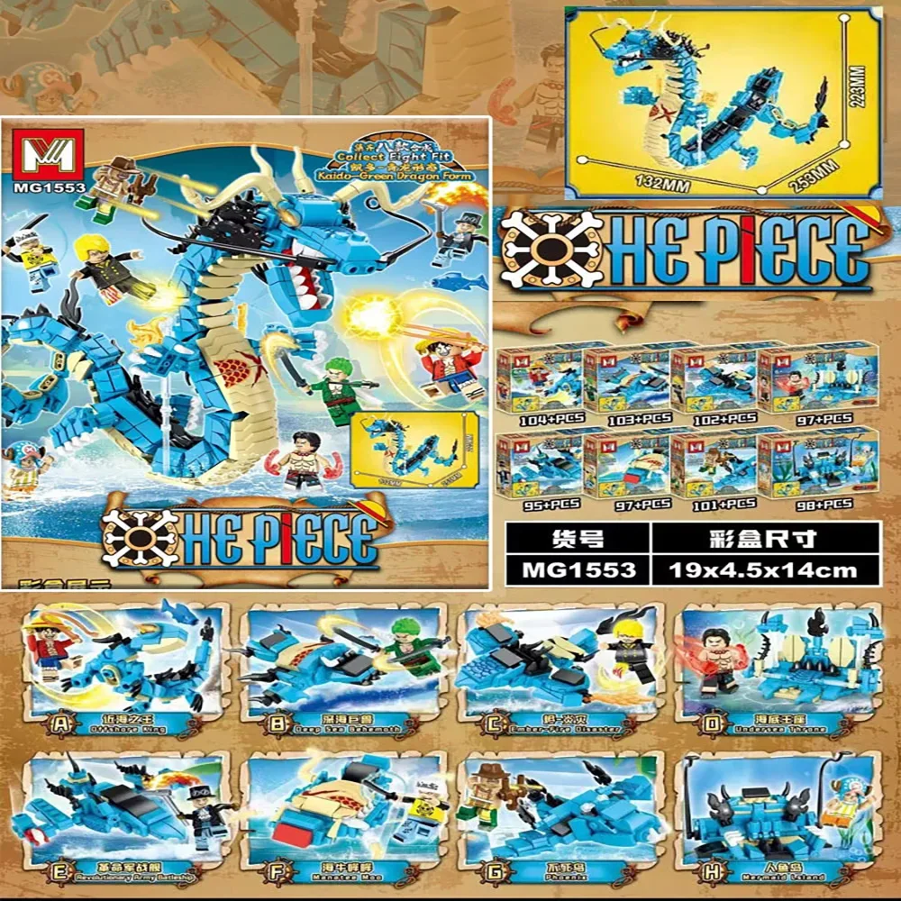 8in1 One Piece Bouwstenen Blue - Model Kit Ikaruga recensie en prijs