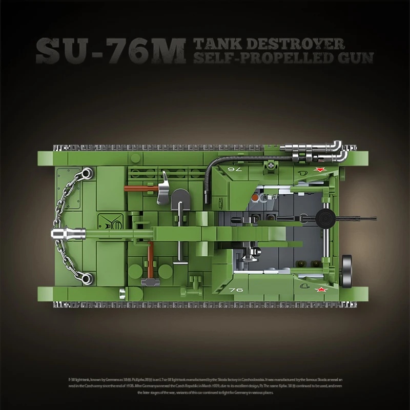 De Sovjet SU-76M Tank Destroye - Model Kit Destroyer recensie en prijs